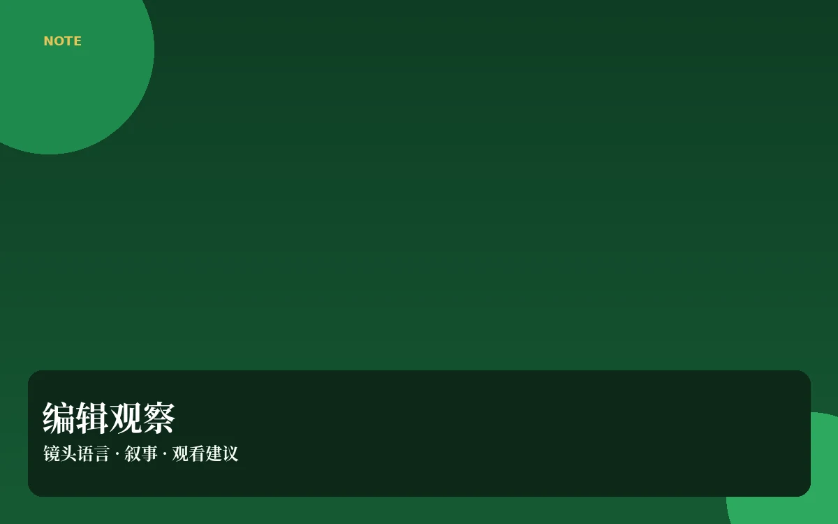 看片札记与编辑观点